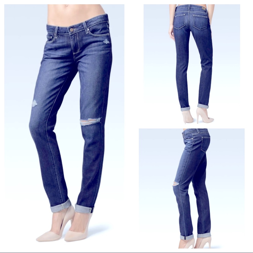 PAIGE Jimmy Jimmy Skinny Elia Destructed Jeans